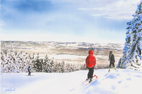 En dag i fjällen - original Painting by Anita Rosvall