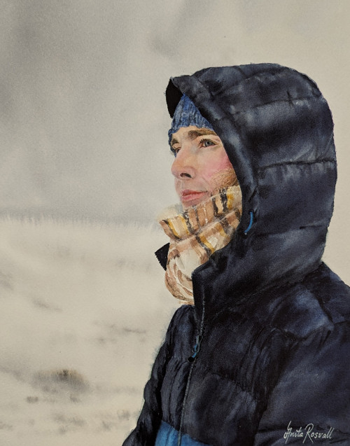 Here and now - original Painting by Anita Rosvall