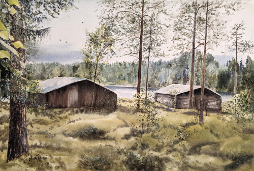 Historiens vingslag - original Painting by Anita Rosvall