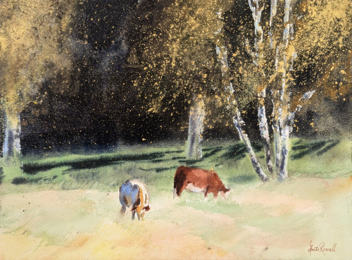 Höstens gyllene tid - originalmålning av Anita Rosvall