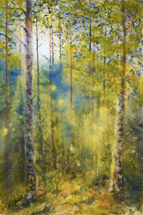 I ljusets famn - originalmålning av Anita Rosvall