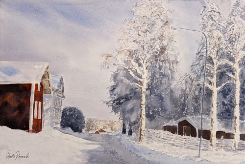 Kära Norrland - original Painting by Anita Rosvall