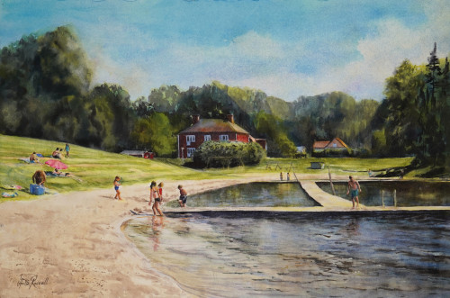 Summer joy - original Painting by Anita Rosvall